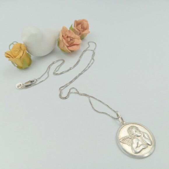 Art Nouveau ST RAPHAELS ANGEL Charm - Picture 4 of 14